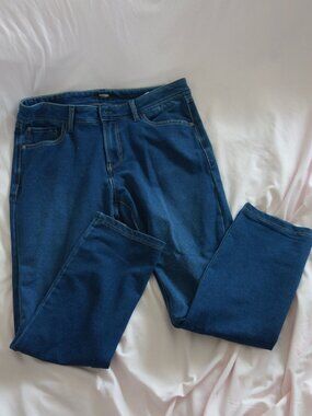 Kensie Jeans Blue Knit Denim Jeggings Stretch Pants Size 8